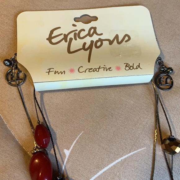 💥$10 SALE💥 NWT Erica Lyons Beaded Necklace - Picture 8 of 11